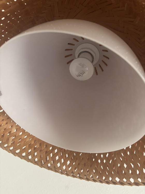 Image 1 of Ikea - Ikea design - Boja - ratan - hanglamp - bamboe - 2000 boho 