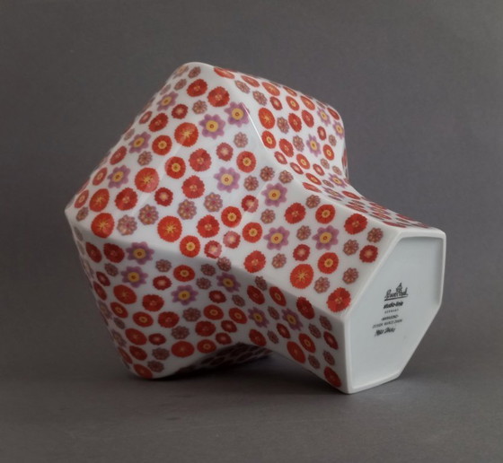 Image 1 of Rare Marco Zanini "Maragono" postmodern vase, Rosenthal 1980's