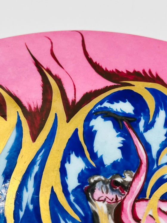 Image 1 of Piatto dell'artista firmato Marie-Rose Debut-Seurin