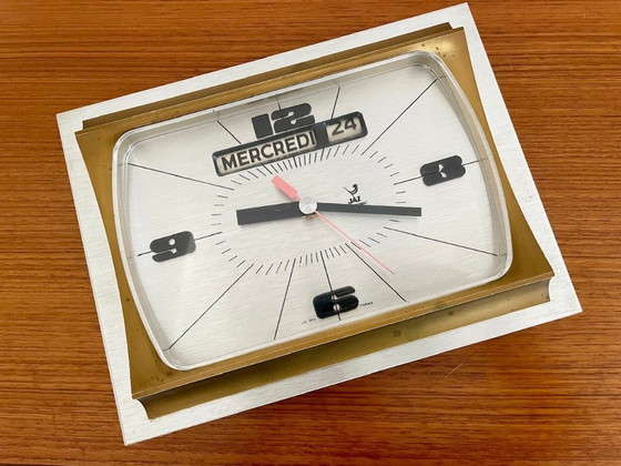 Image 1 of Orologio da parete di metà secolo di Jaz, anni '70-'80
