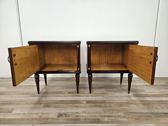 Coppia di comodini in rovere anni '60 con piani in vetro – Wood (photo 13 of 17)