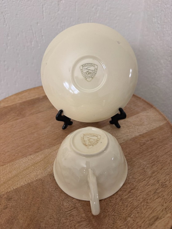 Image 1 of Splendido set vintage: set di 6 tazze e piattini "Staffordshire flatback" del Castello di Balmoral