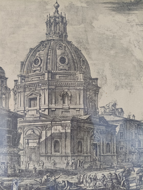 Image 1 of Stampa Roma Colonna Traiana Piranesi metà '900
