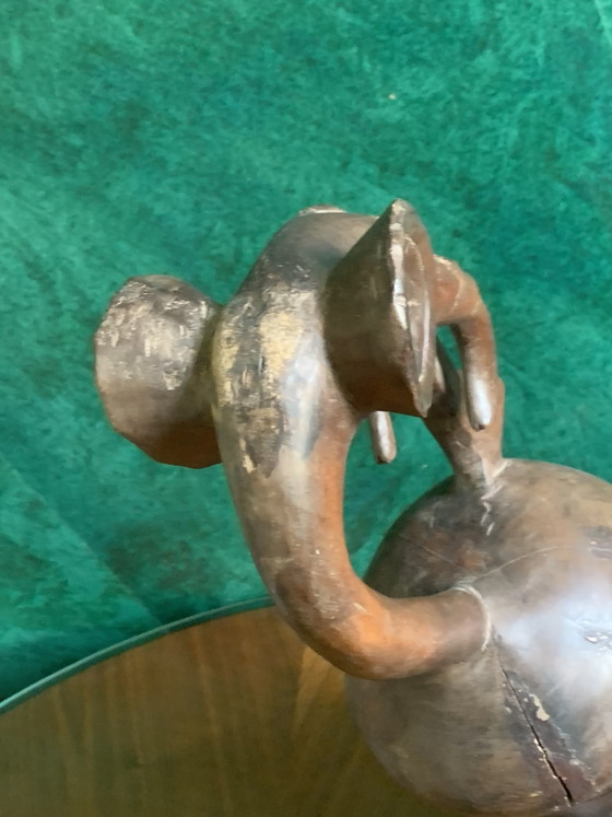Zeldzaam Koninklijk Baoulé Orakel "Mounu" – Olifant van Dualiteit – 53cm – Beeldhouwkunst, Wood (photo 11 of 26)