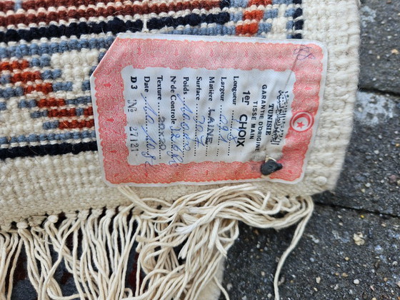 Image 1 of Tapis de couloir noué à la main de style berbère