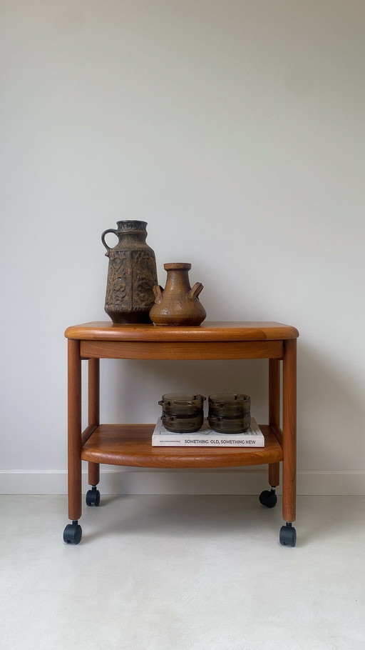 Mesa auxiliar/mesa vintage de madera de Salling Stolefabrik de Dinamarca