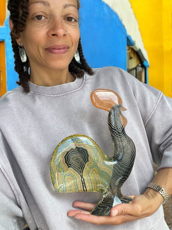 Image 1 of Abraham Palatnik Acrylique Coq Haan Figurine