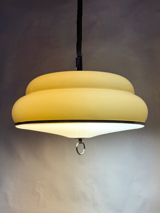 Unique Mid-Century / Space Age Belgian Pendant Lamp from 1978