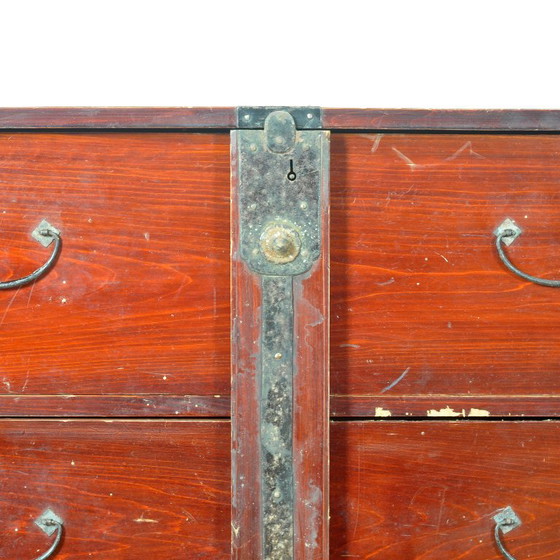 Japanese Tansu chest of drawers, circa 1890, Wood, Metal, Brown, Aziatisch (photo 8 of 13)