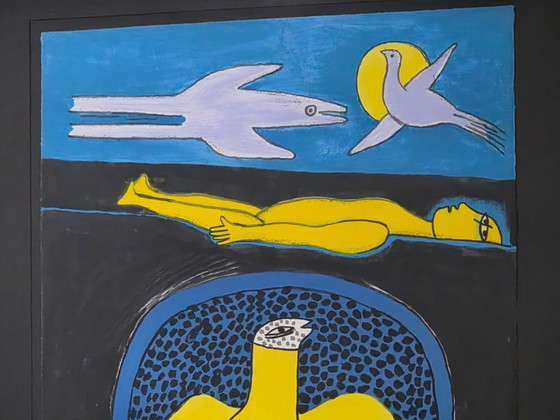 Image 1 of Corneille - Woman with Dove - E.A 3/10 - 2001 - Hand signed