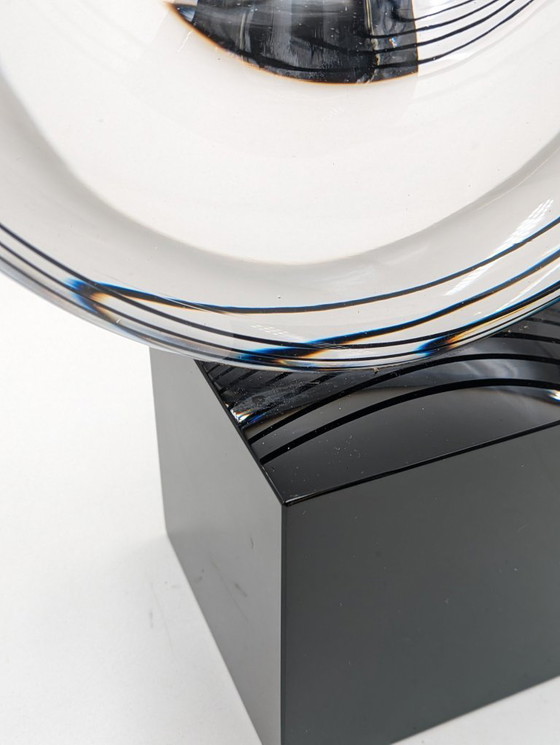 Image 1 of Sculptuur, Halve maan - 36 cm - Glas