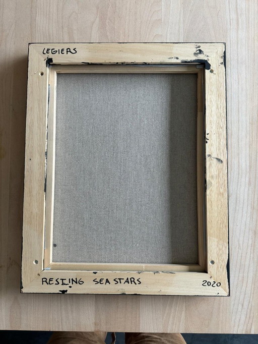 Laurens Legiers - Étoiles de mer au repos - 2020 - huile sur toile