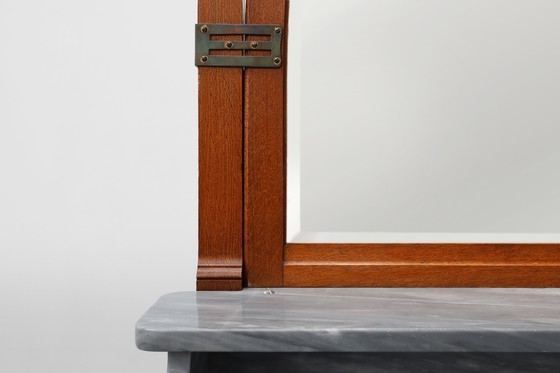 Image 1 of Armoire, commode ou buffet à miroir Art Nouveau par Geo Verbanck, Belgique, années 1920