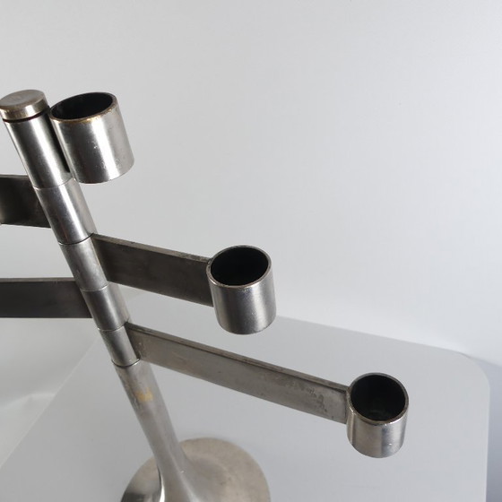 Image 1 of Candelabro de 5 llamas diseñado por Georges Bourgeois para Habitat, década de 1970.