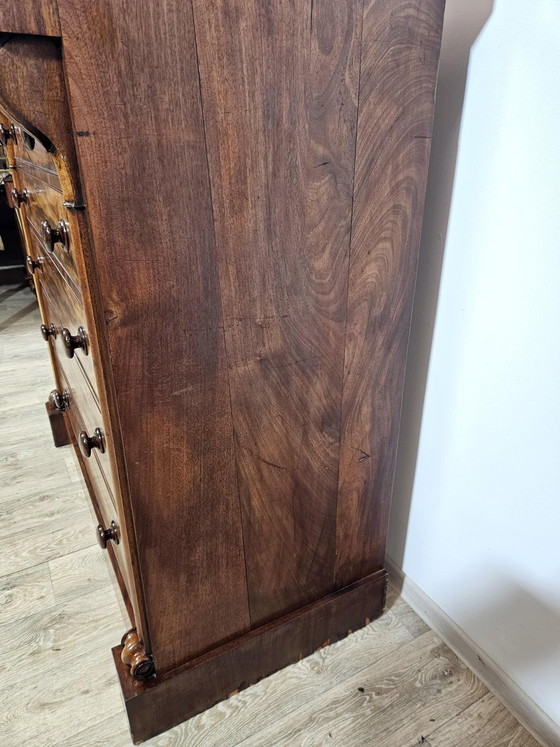 Cómoda Chiffonier Biedermeier de Caoba, Siglo XIX (photo 19 of 24)