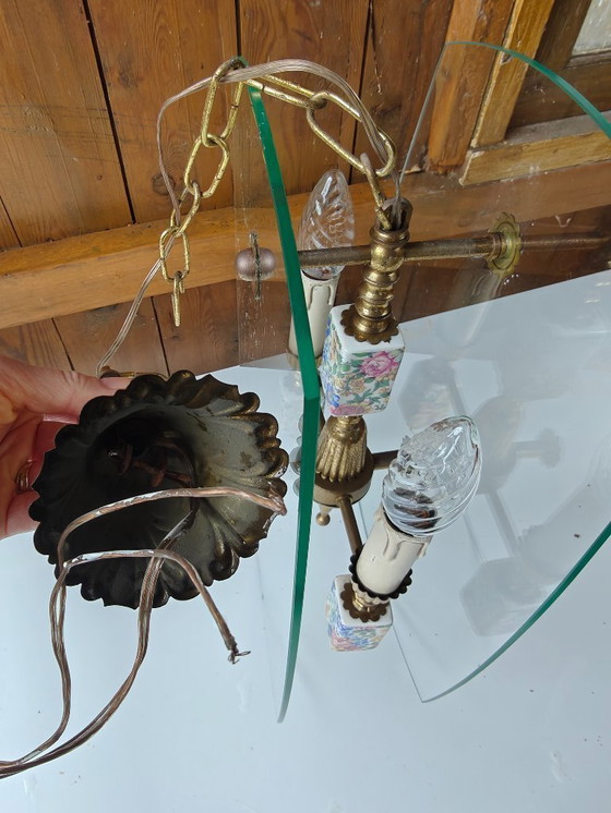 Image 1 of Unieke en speelse antieken hanglamp