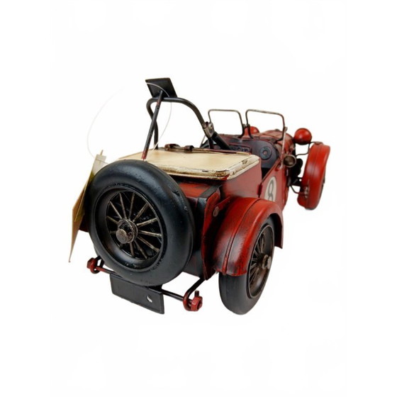 Image 1 of Vintage Look Metalen Racewagen - TF Collection - Handgemaakt
