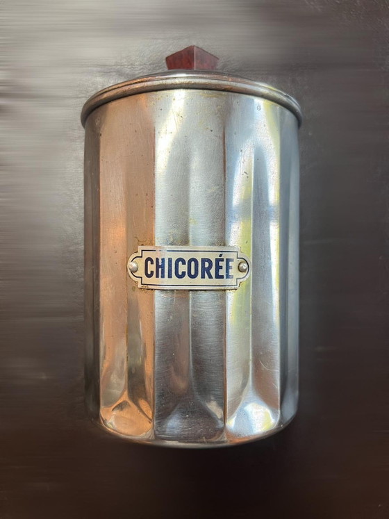 Image 1 of Set van 3 vintage aluminium voorraadpotten