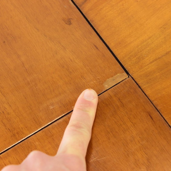 Image 1 of Uitschuifbare eettafel in mid-century modern stijl van Tatra, jaren 1950.