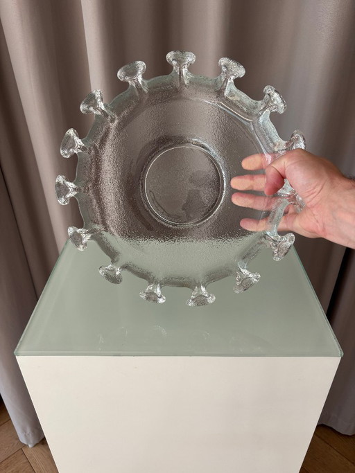 Bol/plato de cristal Humppila Finland Splash Art – Diseño escandinavo – tafelaccessoires, Glass