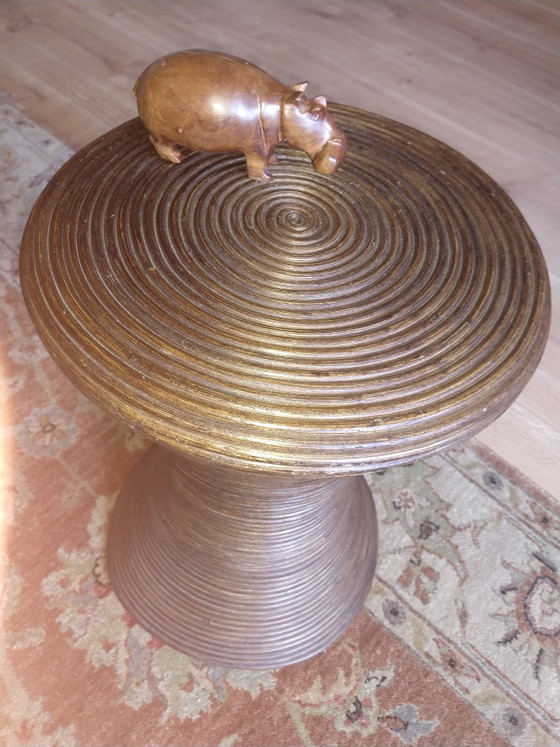 Boho Rattan Sanduhr Beistelltisch – Beistelltische (photo 8 of 10)