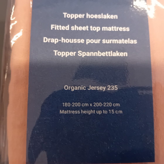 Image 1 of Lenzuolo con angoli elasticizzati Auping color cipria 180 x 210 cm