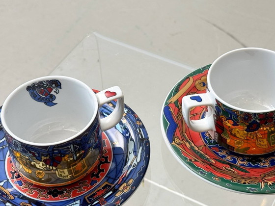 Image 1 of Set tazze Tête-à-tête per innamorati di Bopla! Fabbrica di porcellana Langenthal, Svizzera, anni '90