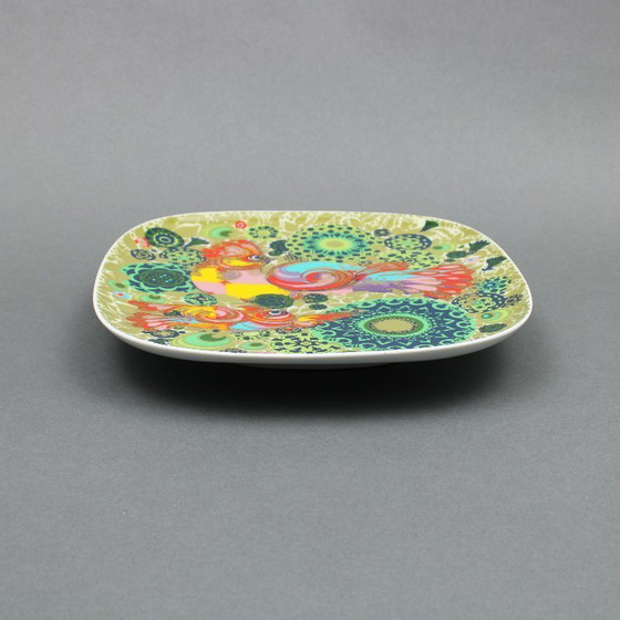 Image 1 of Bjorn Wiinblad (1919-2006) - Denemarken - Rosenthal, Germany, Studio-line - Firebird Paradise - keramiek wandschotel - Scandinav