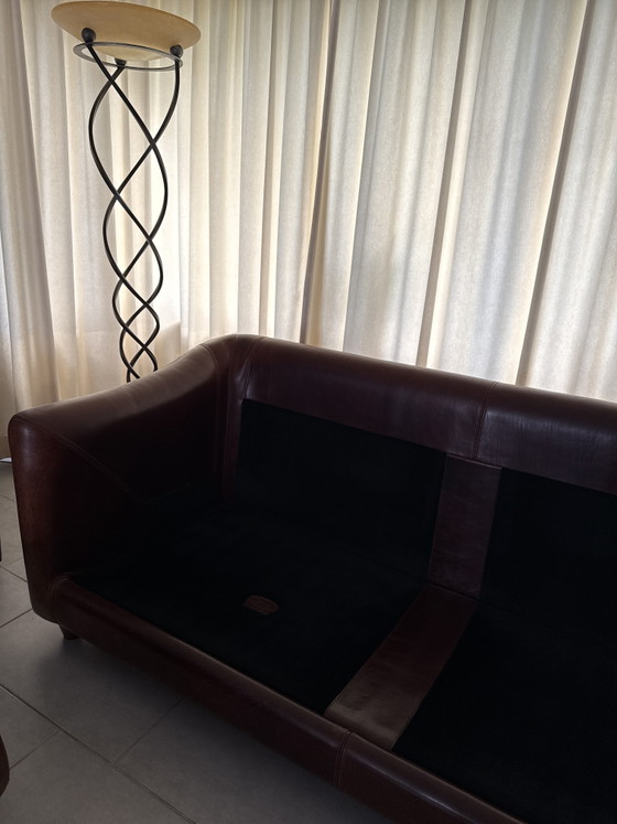Exceptionally beautiful Baxter sofa – 2 seaters, Leather, Textile (photo 3 of 5)
