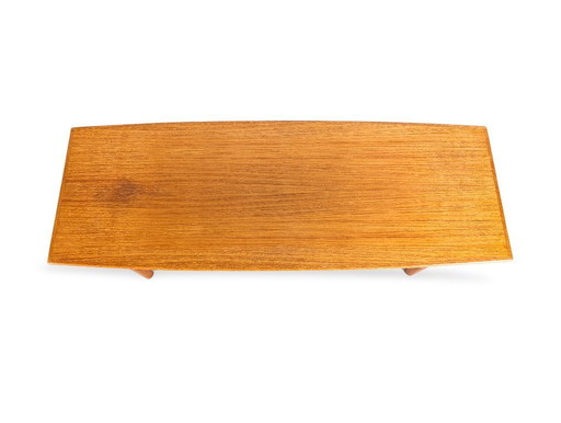 Midcentury oak coffee table, vintage Danish design, side table