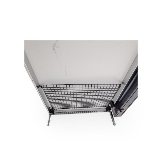 Image 1 of 2x USM Haller tafel, hars, wit, bureau, parelgrijs, kabel
