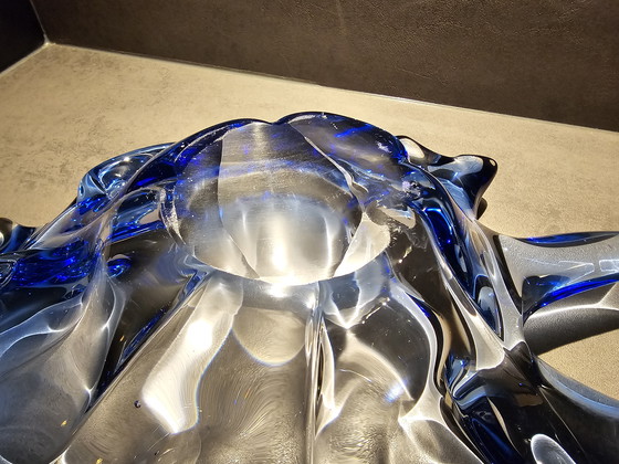 Image 1 of Unique Murano bowl in the shape of a leaf