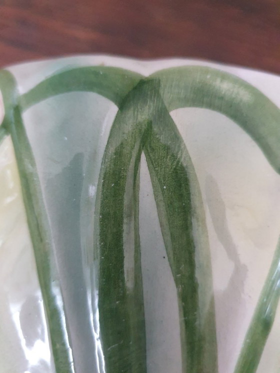 Image 1 of Art nouveau barbotine vase - 29cm - in perfect condition