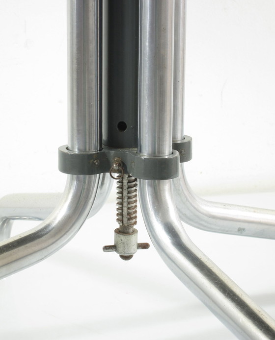 Image 1 of Chaise de bureau Gispen bleue vintage des années 1930