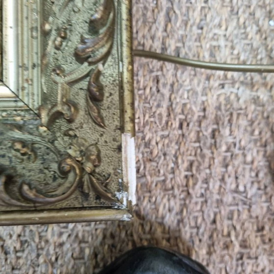 Image 1 of Giltwood miroir bois doré fin xixeme (66×55cm