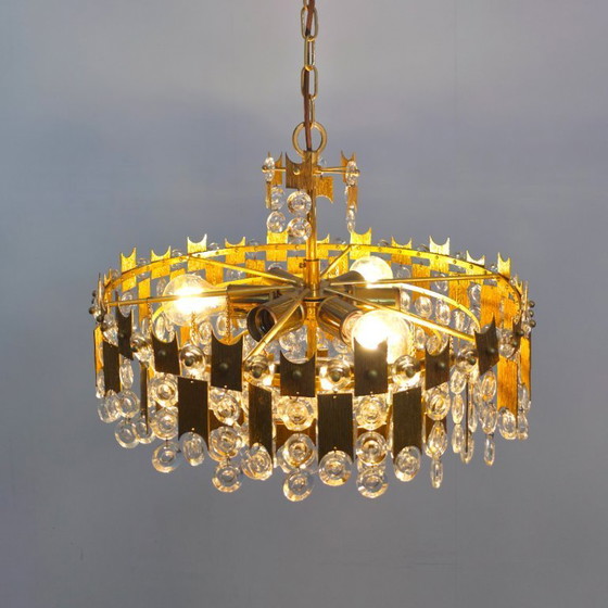 Image 1 of Lampadario XL Sciolari di Palwa brutalista anni '70