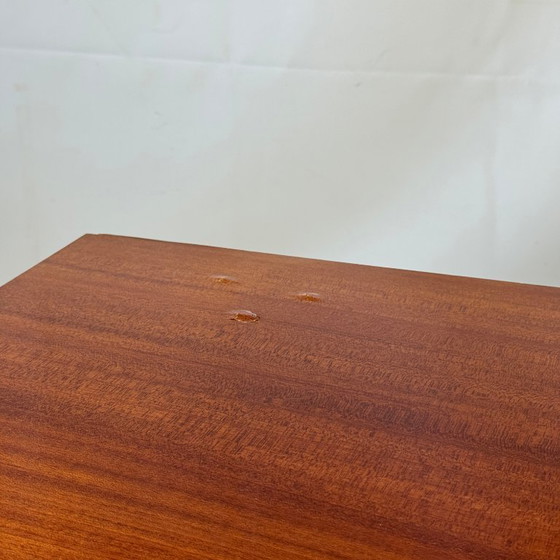 Image 1 of Tsjecho-Slowaakse salontafel met stalen krantenhouder, 1960