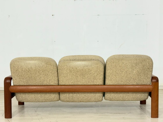 Image 1 of Vintage Dyrlund Teak Sofa | Solid Wood 3-Seater Couch | Design Classic