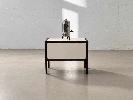 Vintage Side Table by Victoria Baar, 1970s – Nightstands, Wood, Metal (photo 10 of 12)