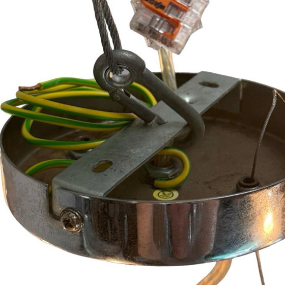 Image 1 of Paul de Haan for Jolina Lighting - Chromed pendant - Model name: Kolja’s Favorite - Dutch design - Sputnik or atom shaped design