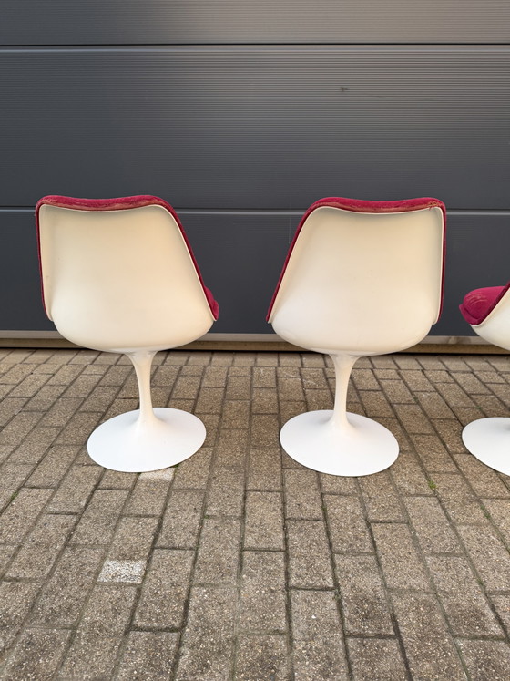 Image 1 of 6x original vintage Knoll Tulip dining chairs Eero Saarinen