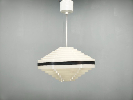 Image 1 of Pair of Czech Space Age UFO Pendant Lights, 1960s