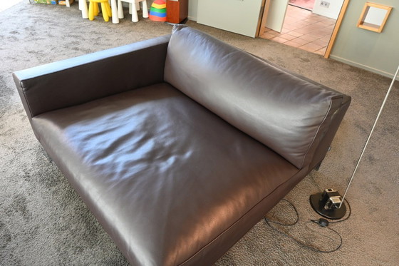 Image 1 of Originele Minotti Pollock designbank in nappa leer – kleur caffe – nieuwstaat