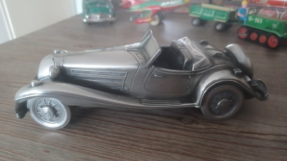 Image 1 of Modellino da scrivania Mercedes Benz 540K in latta e peltro, anno 1939.