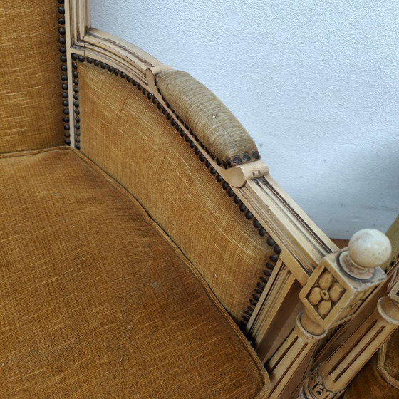 Image 1 of Antikes Sofa und Sessel im Stil Ludwigs XVI.