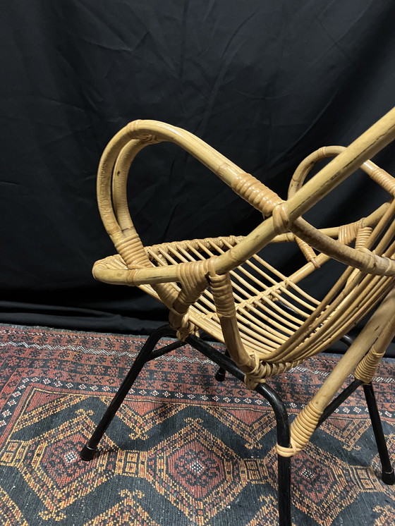 Image 1 of Vintage rotan fauteuil - Rohe Noordwolde 