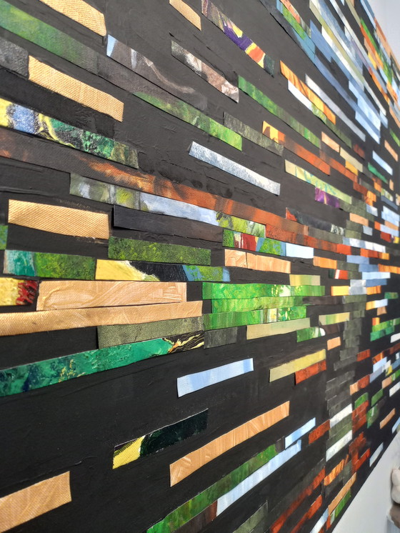 Image 1 of T. van Steenbergen "Various Stripes" 120 x 100 cm New