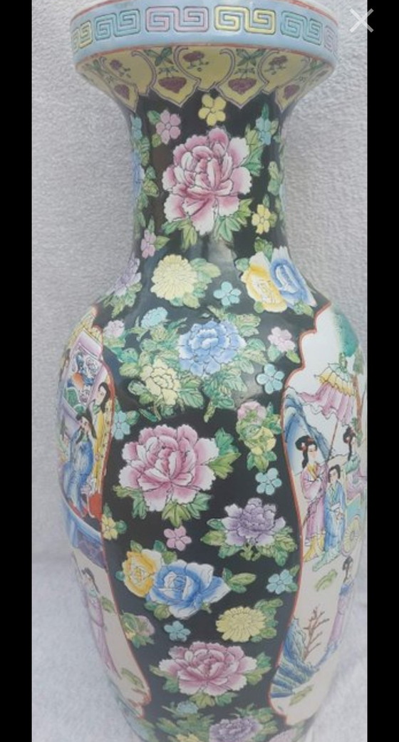 Chinese Vase 62 High 4.8 Kg 1970 /1980 – Ceramic, Porcelain (photo 3 of 7)