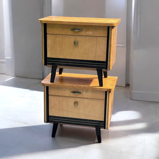 Image 1 of Vintage Mid - Century Nightstands