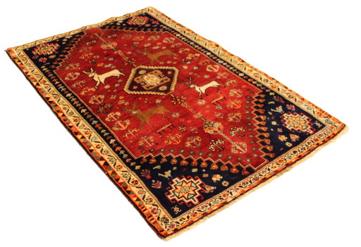 Origineel Perzisch Tapijt Nomadisch & Dorpskleed Shiraz 174 X 115 Cm Top Staat